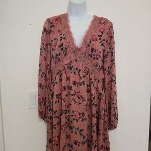 Xhilaration Pink Floral Mini Dress